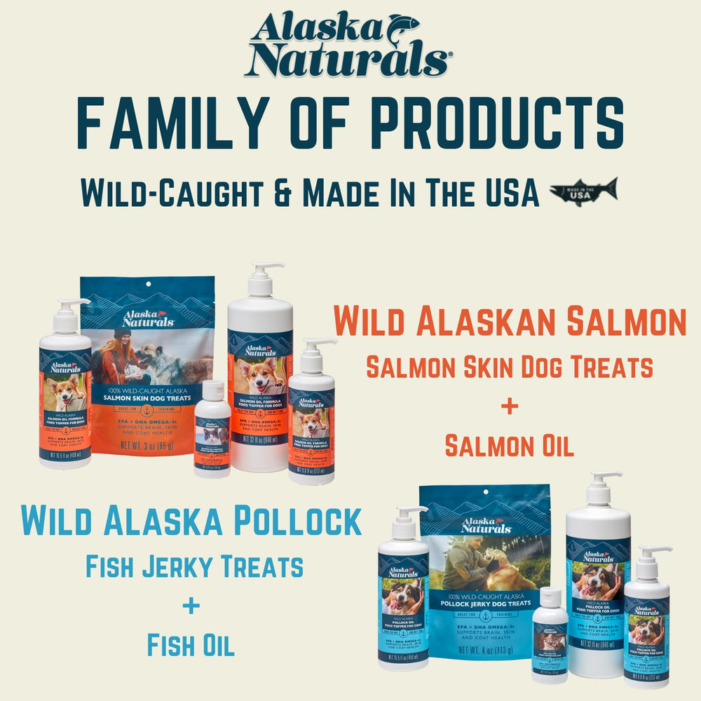 Salmón Alaska Naturals, puro y fresco, topper para comida.