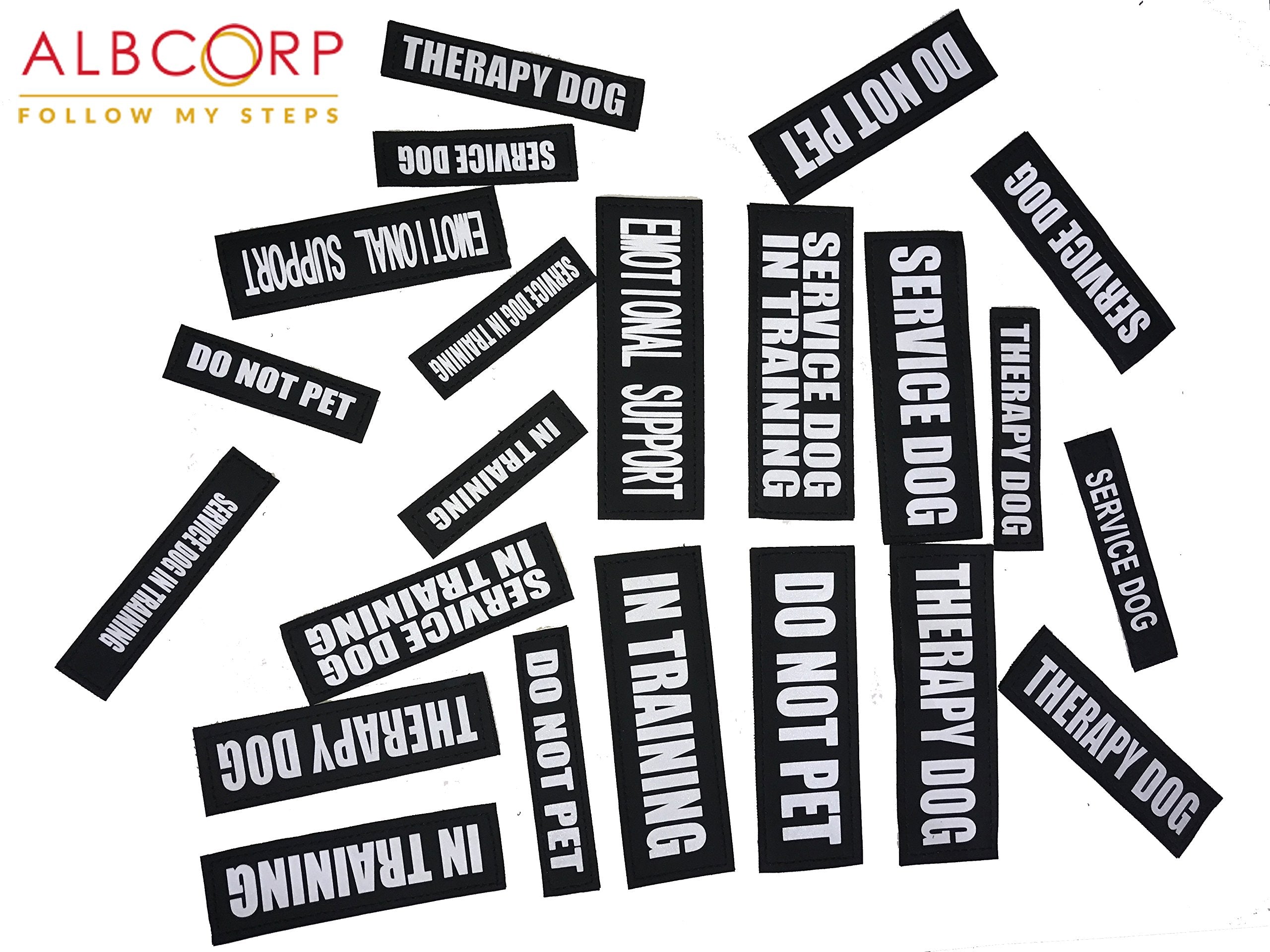 Parche ALBCORP compatible con chalecos y arneses para entrenamiento.