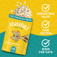 ALBERT & MIA Feastfuls: textura suave, apta para dientes sensibles de gatos.