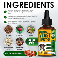 Alfa Pet sabor tocino, facilita la administración diaria.