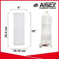 AlfaEx Bolsas para transporte de camarones con alta claridad visual