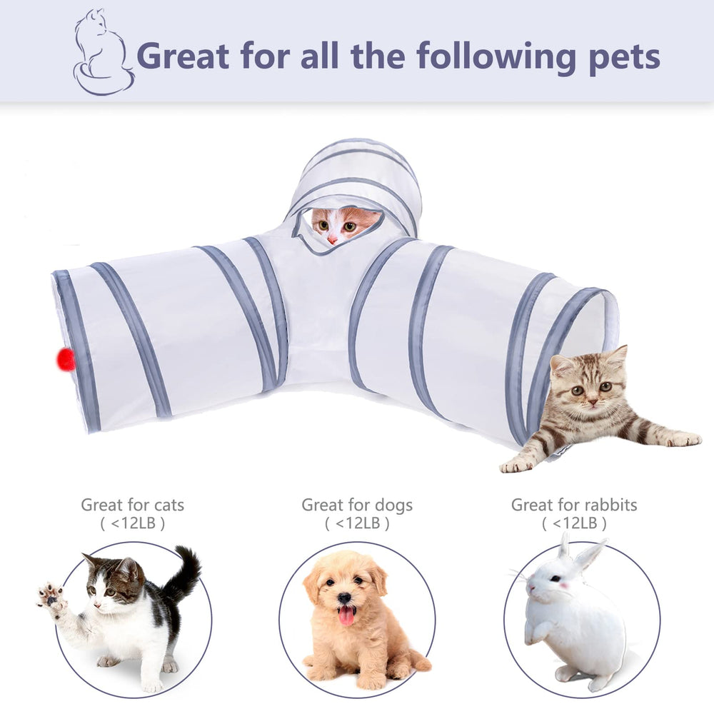 Alicedreamsky túnel para gato plegable, fácil de guardar y transportar.