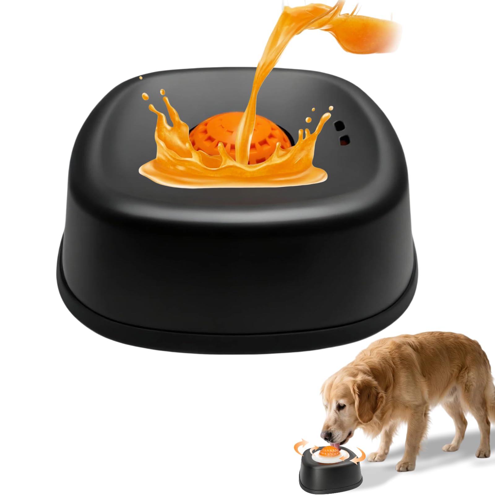 Alimentador lento para perros con líquidos, bola en tazón para consumo consciente
