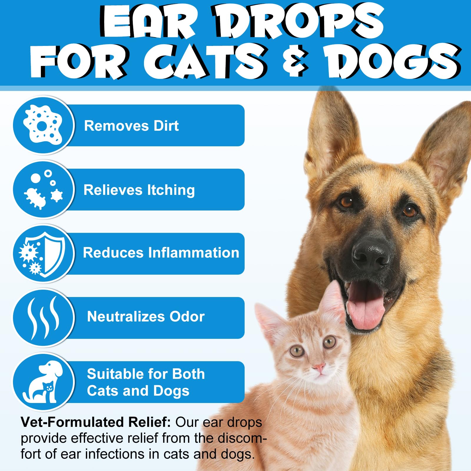 ALIVO gótas con hidrocortisona 1% para orejas; apoyo suave para irritación leve