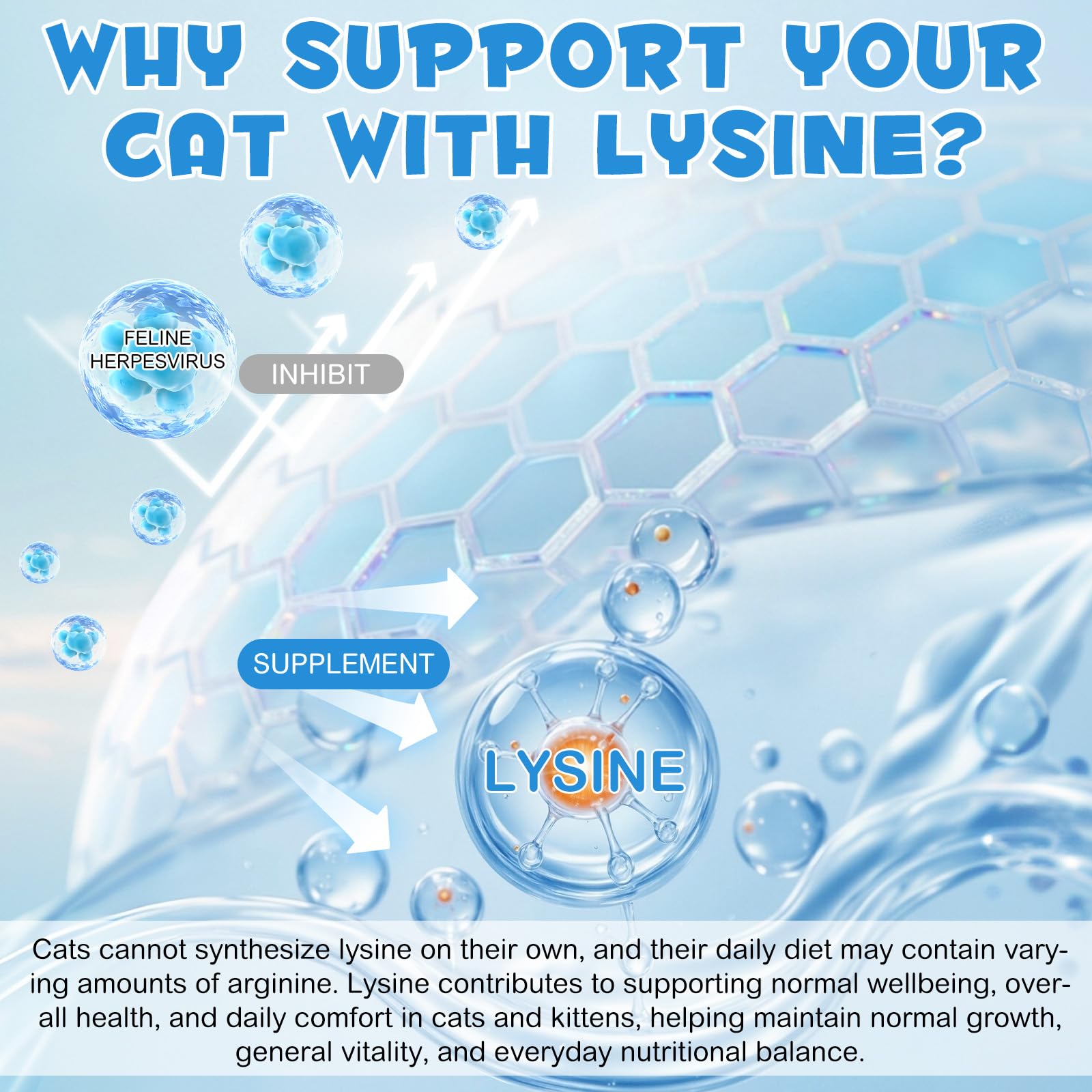 ALIVO Lisina para Gatos: ingredientes naturales clave para felinos.
