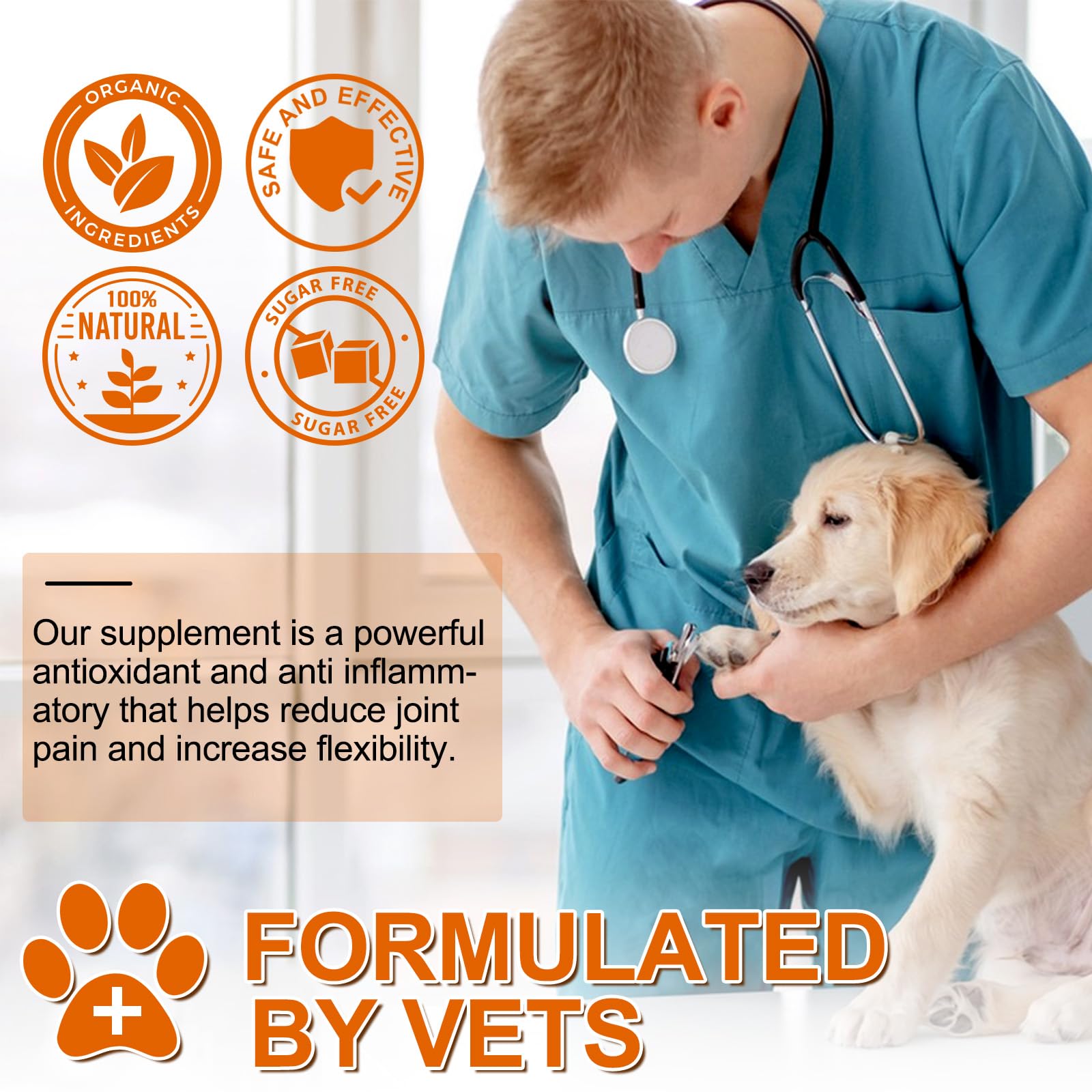 ALIVO Turmeric para perros, apto para todas las razas y edades.