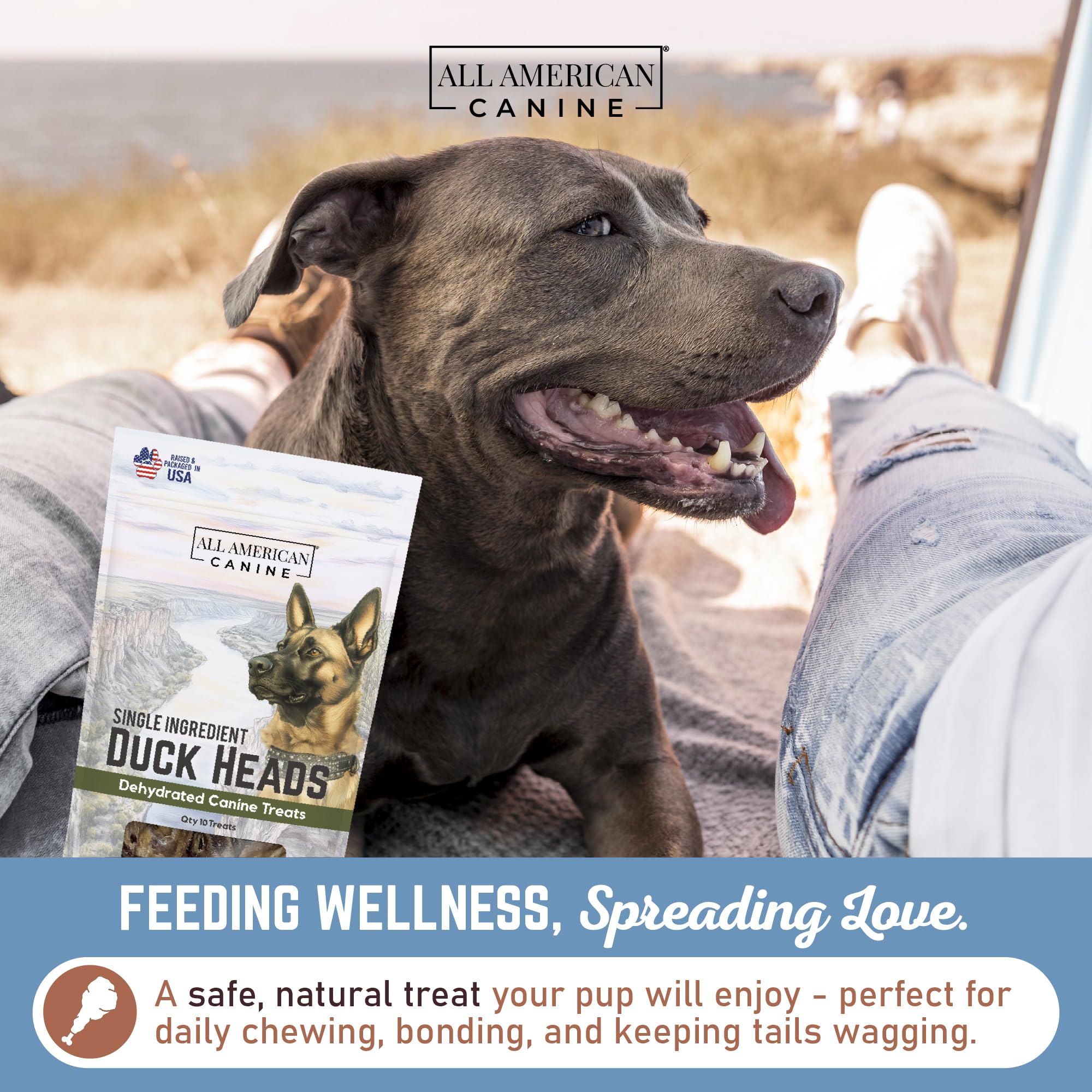 All American Canine: cuidado dental con textura masticable para limpieza bucal.