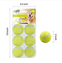 ALL FOR PAWS: pelota de tenis para perros compatible con lanzador mini