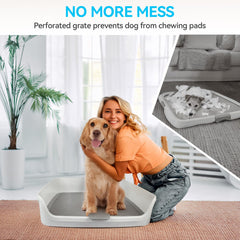 ALL FOR PAWS caja para perros, bordes elevados, mantiene la zona limpia.