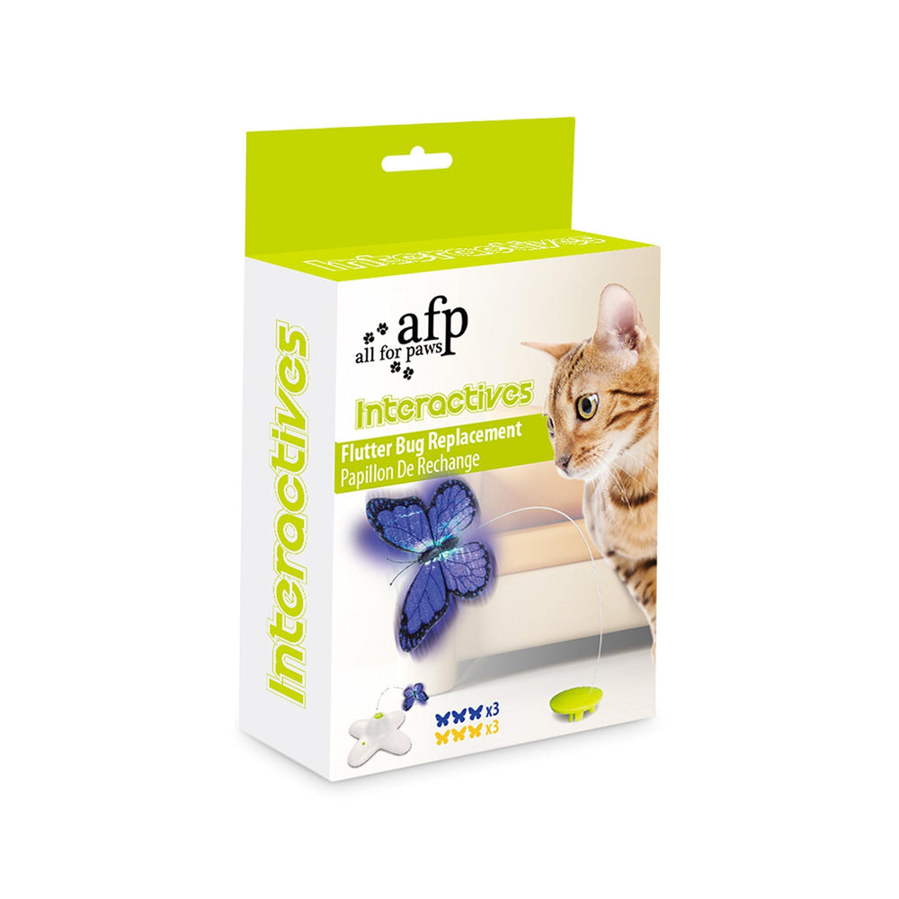 ALL FOR PAWS mariposa repuesto para gato, protege el juguete durante la diversión.