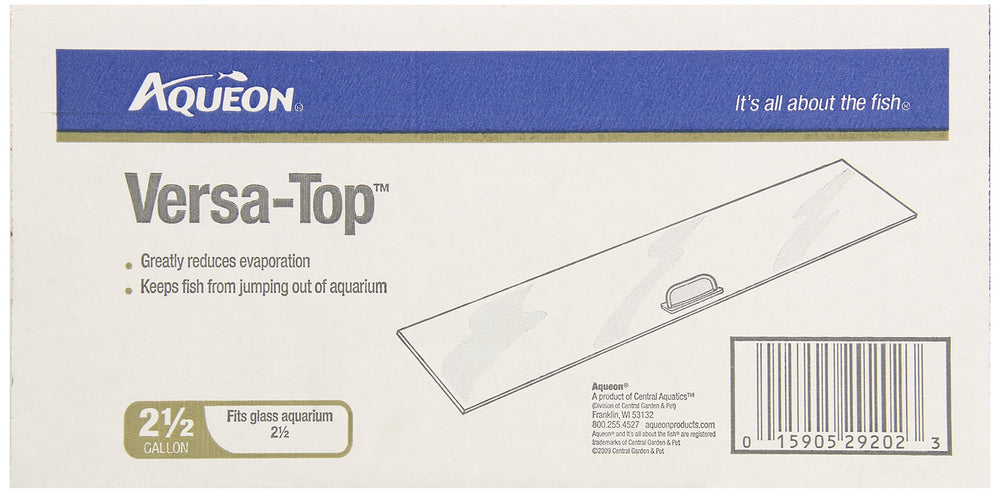 All Glass Aquarium Versa Top 12 pulgadas, reduce evaporación y facilita ajustar accesorios
