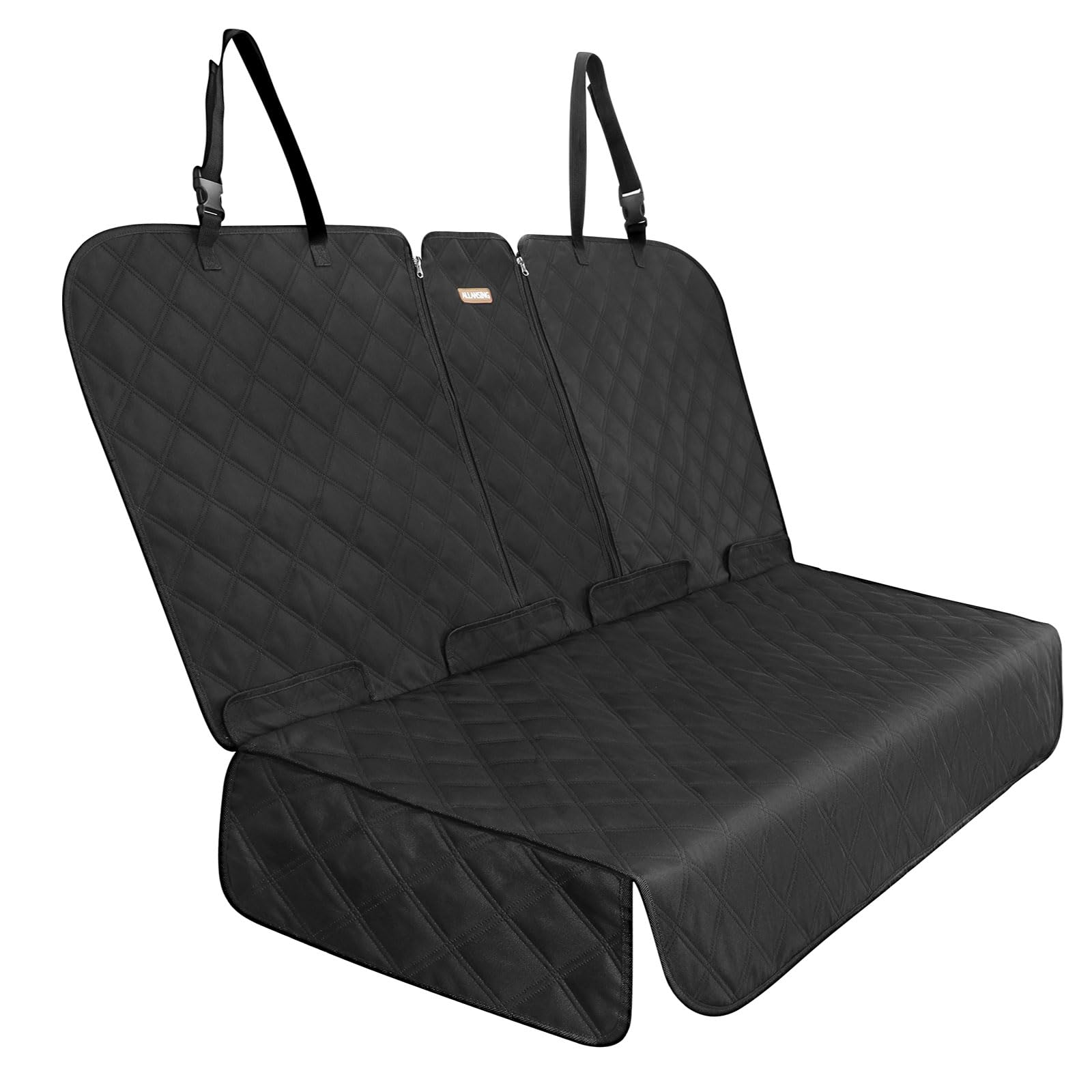 Allansing XL cubre el asiento trasero para protección total y fácil limpieza.