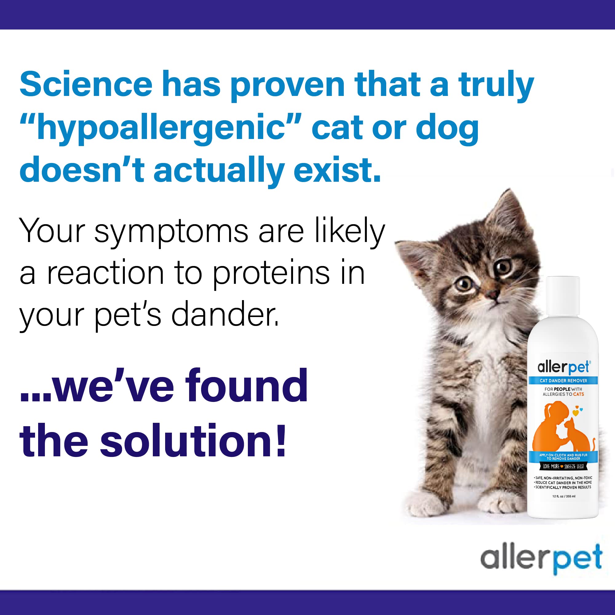 Allerpet guantes de acicalamiento gratis: aplicación cómoda sin necesidad de baño al gato.