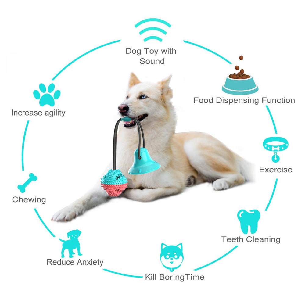 ALLRIER Juguete dental-masticación 360 para perros pequeños y medianos.