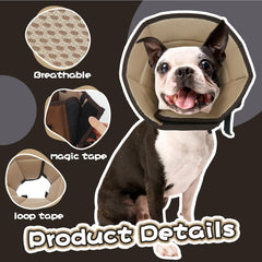 Allroaring collar-elizabethano-suave-perro: comodidad para comer y dormir.
