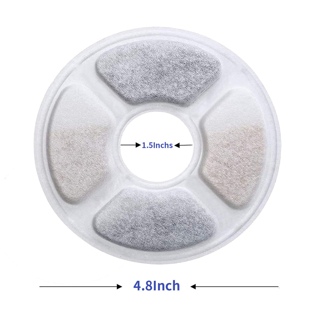 Allxin filtro carbón activado para fuente para gatos y perros reduce olores