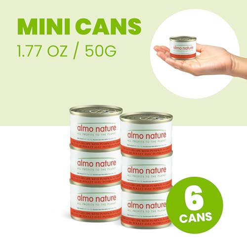 Etiqueta de Almo Nature muestra información nutricional de la lata digestiva para gatos.