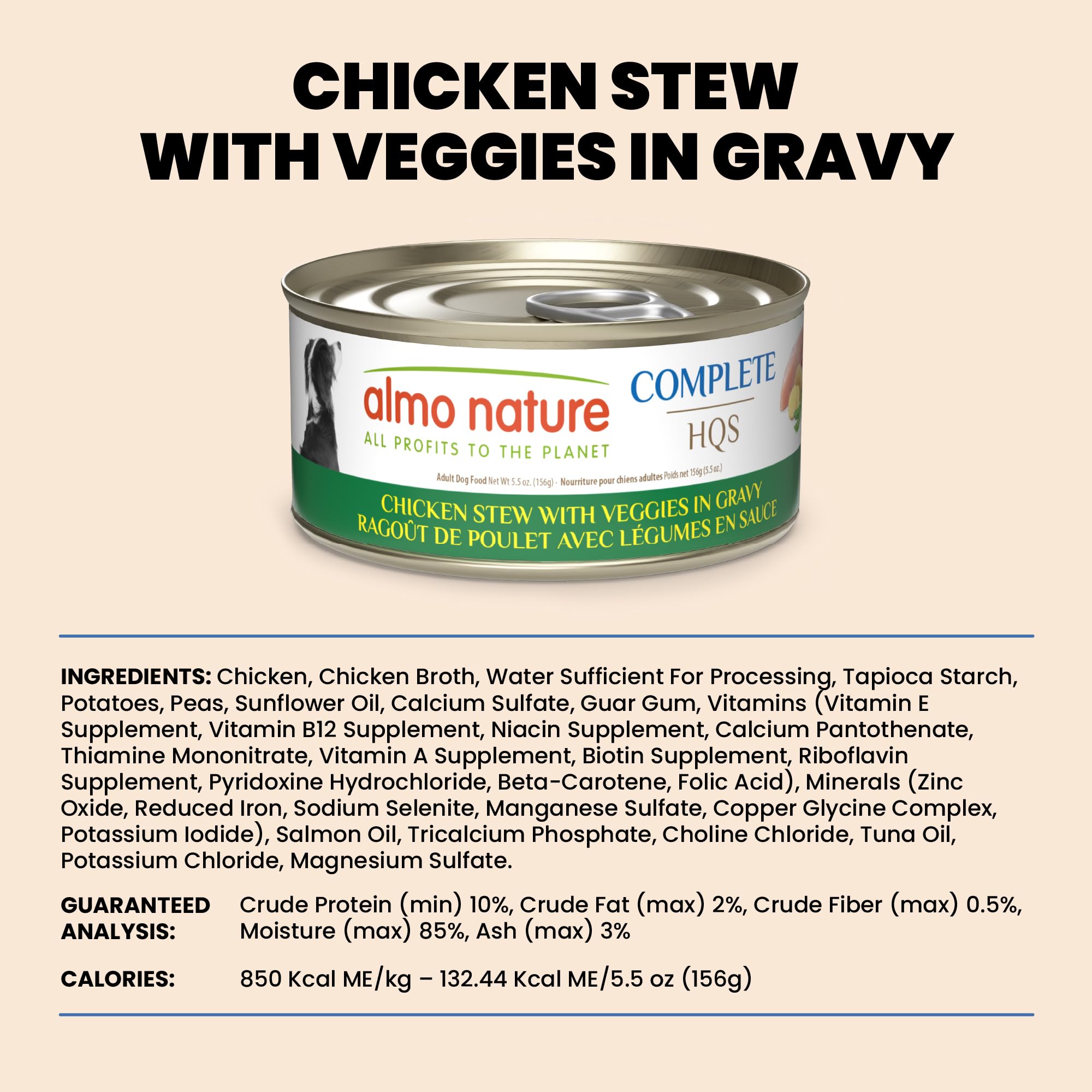 Almo Nature HQS caldo nutritivo aporta hidratación adicional en cada comida.