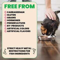 Principales ingredientes: atún y pollo de alta calidad para gatos.