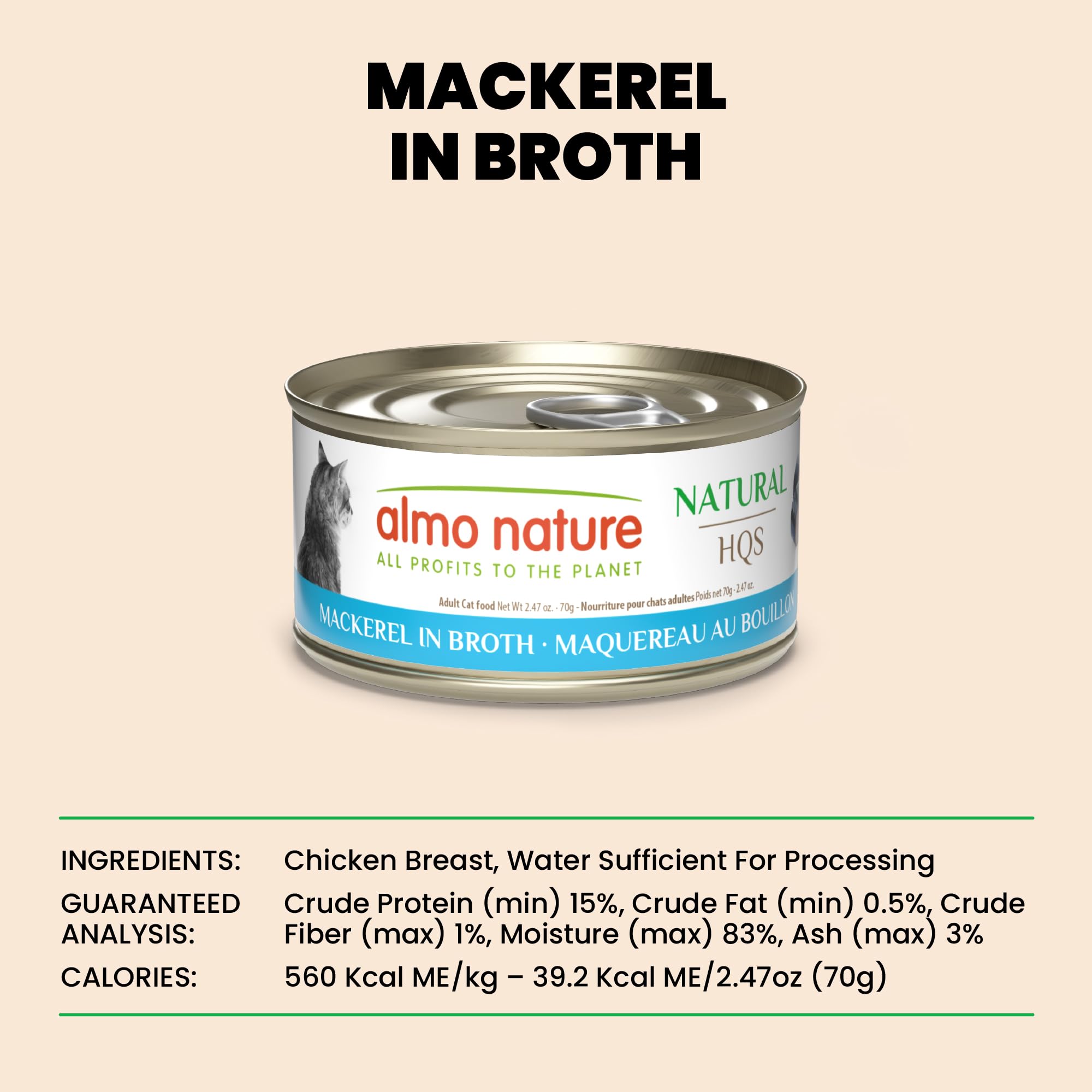 Almo Nature HQS Natural sin conservantes – lata: comida húmeda natural sin aditivos innecesarios.