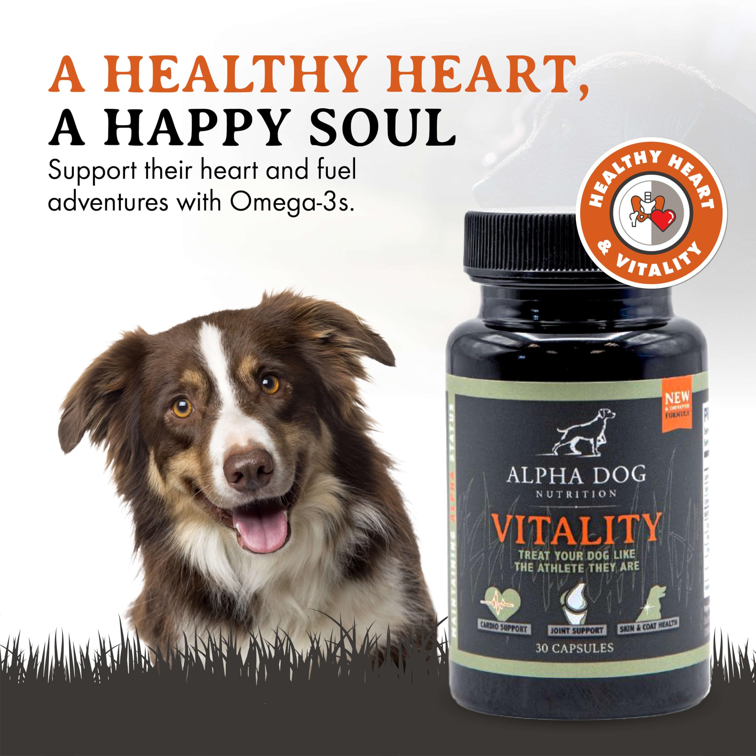 Alpha Dog Nutrition: gel suave de krill para perros, fácil de administrar.
