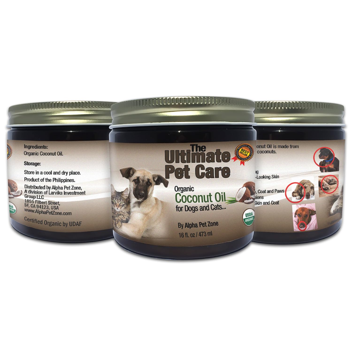 ALPHA PET ZONE Etiqueta clara y natural del producto
