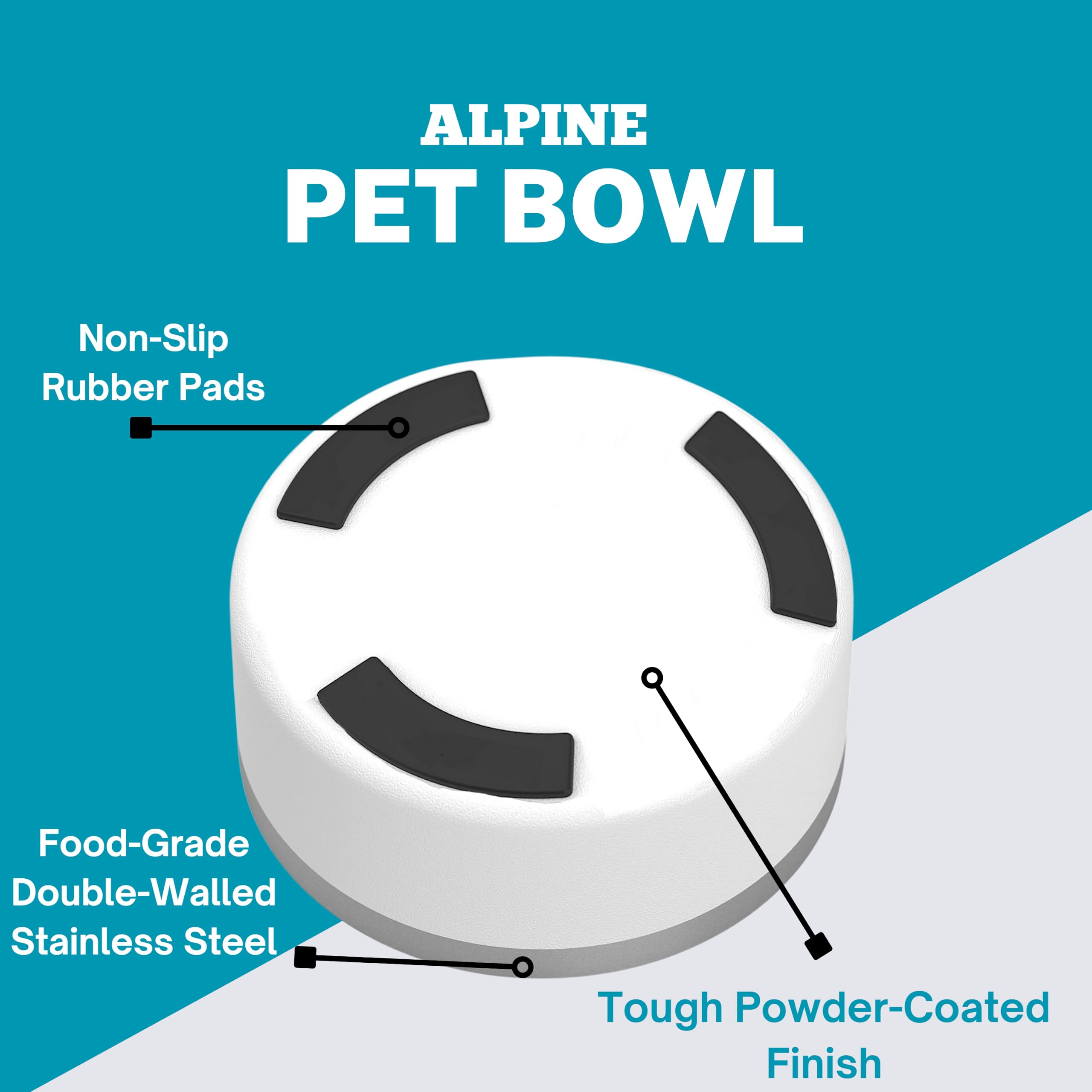 Alpine doble capa aislante muestra la temperatura estable para comida y agua.