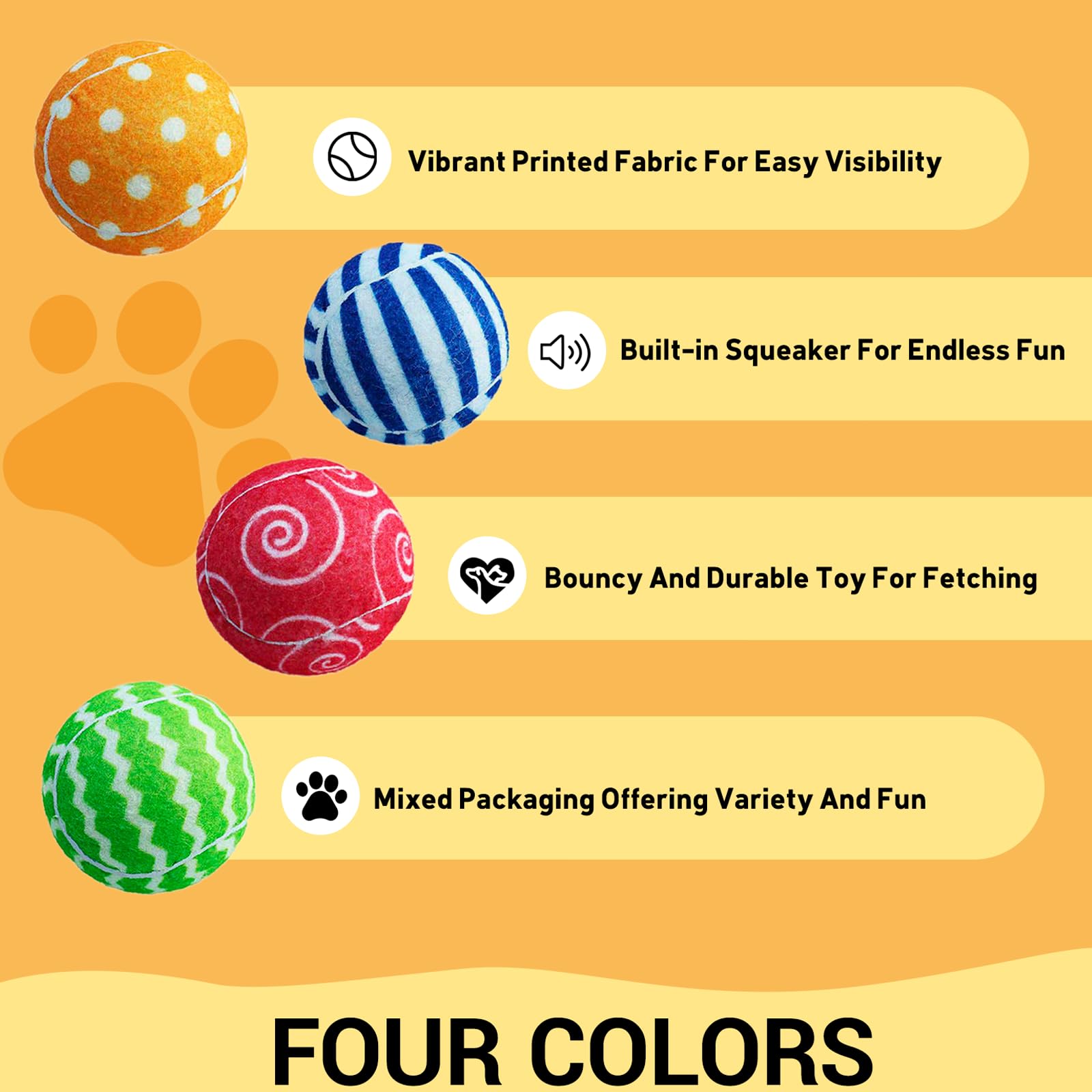 Bola AMA SPORT de colores brillantes para facilitar la localización.