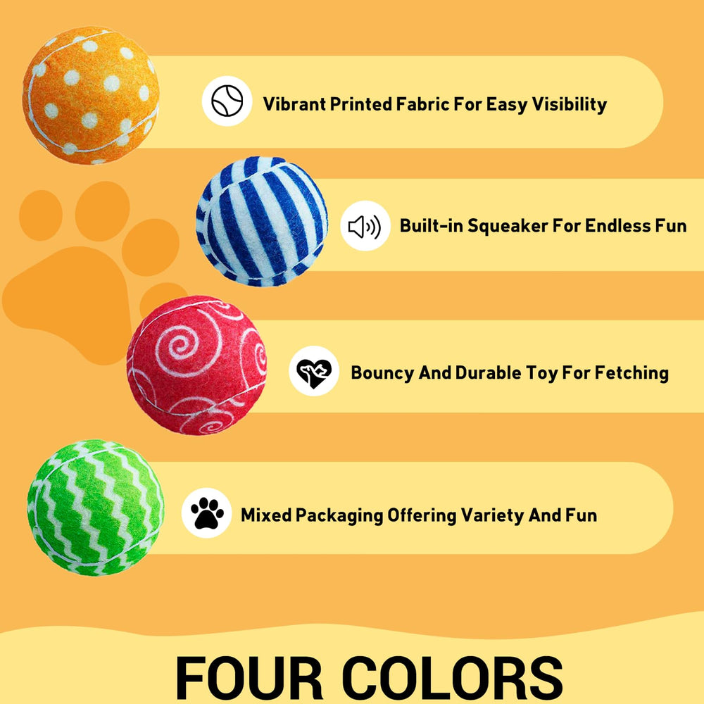 AMA SPORT pelotas de tenis para perros con colores brillantes, fácil localización.