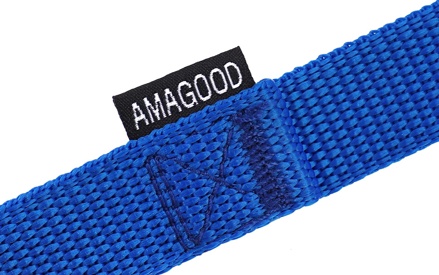 AmaGood correa azul resistente para climas variables, ideal para paseos y entrenamiento.