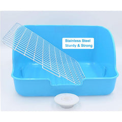 Amakunft bandeja de 10x8 pulgadas, tamaño ideal para conejos y roedores.
