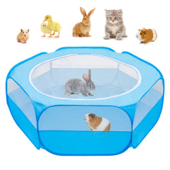 Amakunft Playpen con malla y cobertura para juego seguro.