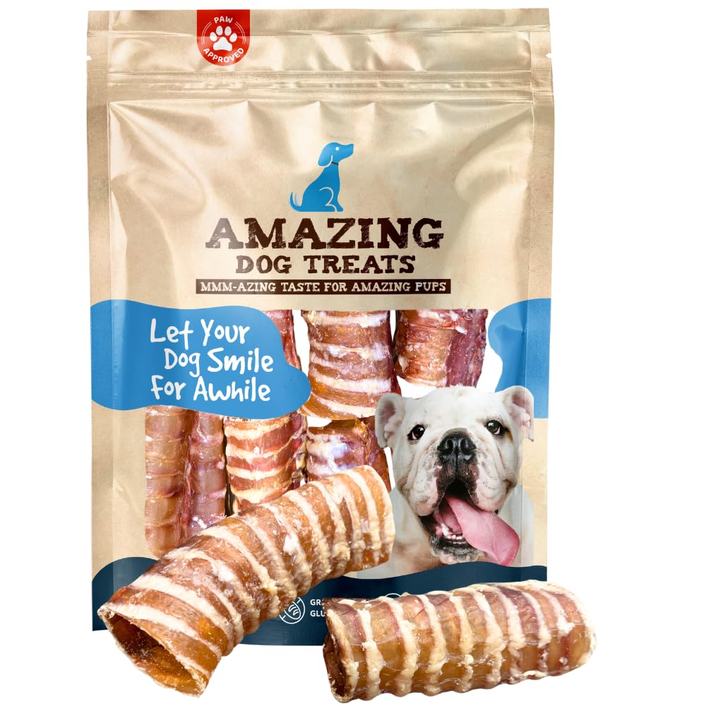 Amazing Dog Treats: anillos de trachea de res 3-4 pulgadas para recompensa