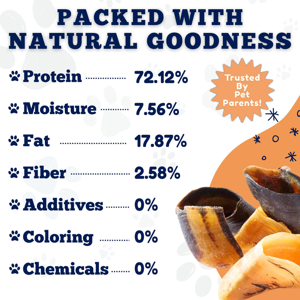 Amazing Dog Treats cascos de vaca alto contenido de proteína para perros activos