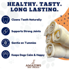 Amazing Dog Treats cuidado-dental-estimula-gomas: ayuda a la higiene bucal durante la masticación.