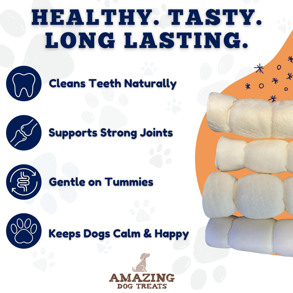 Amazing Dog Treats masticable de res, ayuda a limpieza dental y juego seguro