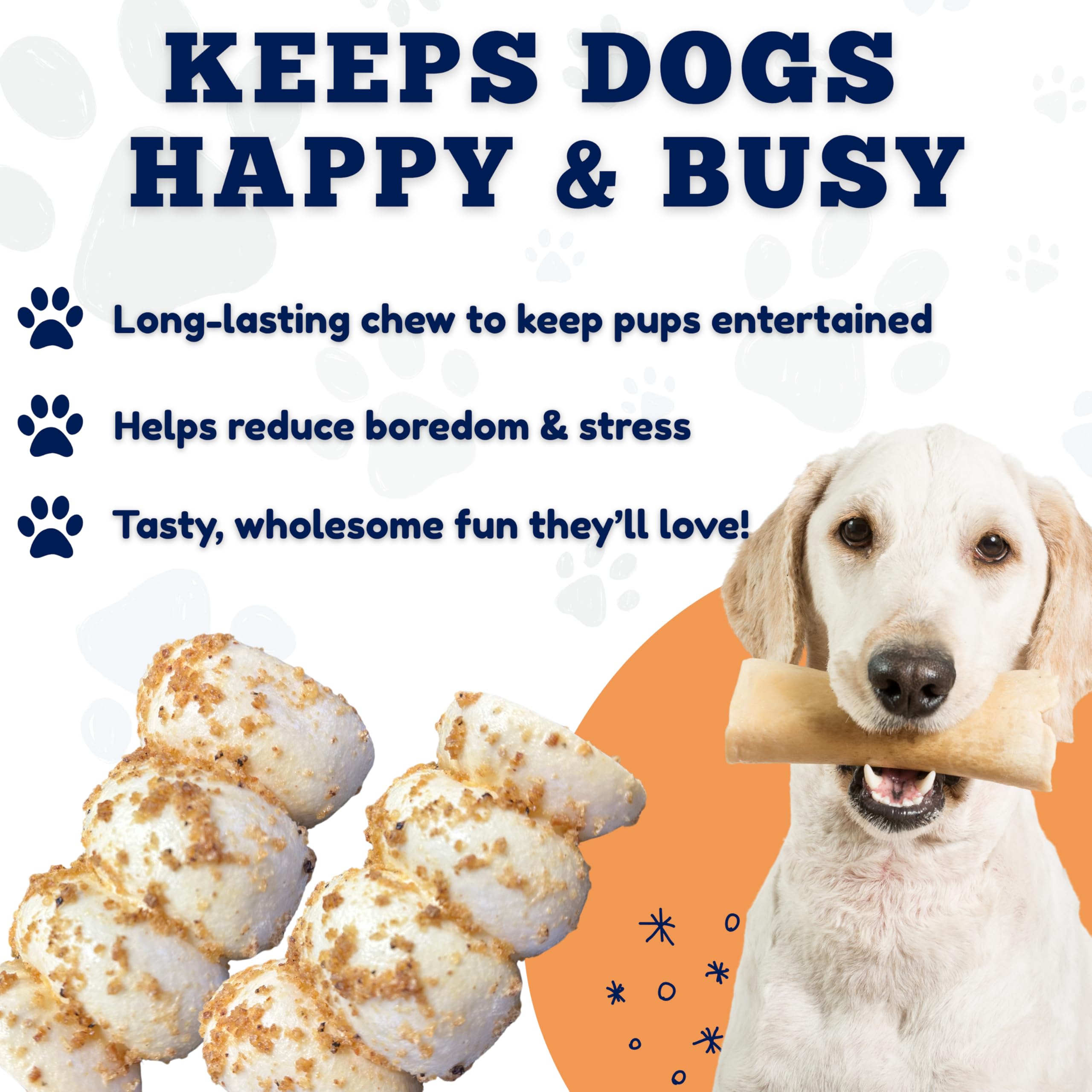 Amazing Dog Treats: entretenimiento prolongado para perros grandes con cachete de res