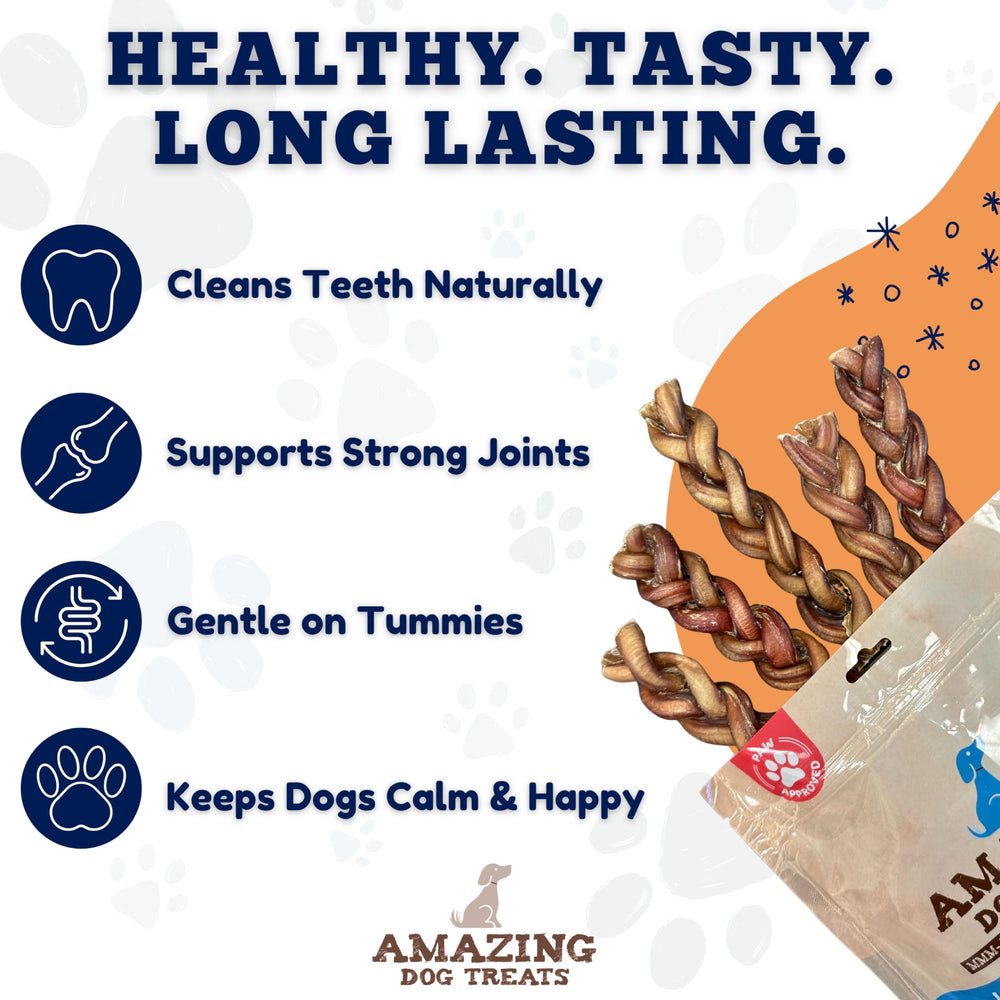 Amazing Dog Treats res alimentada con pasto sin quimicos, textura natural.