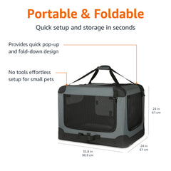 Amazon Basics base resistente al agua facilita limpieza y uso en viajes.