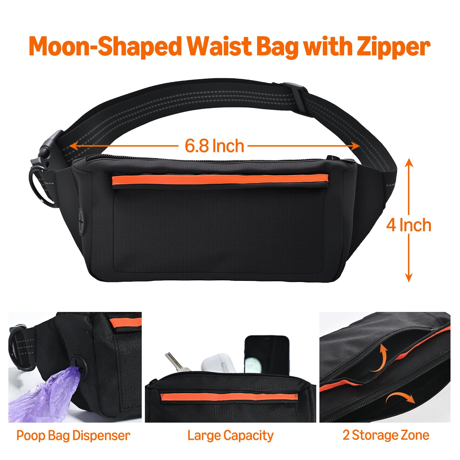 Amazon Basics bolsa de correr integrada para llaves y premios.
