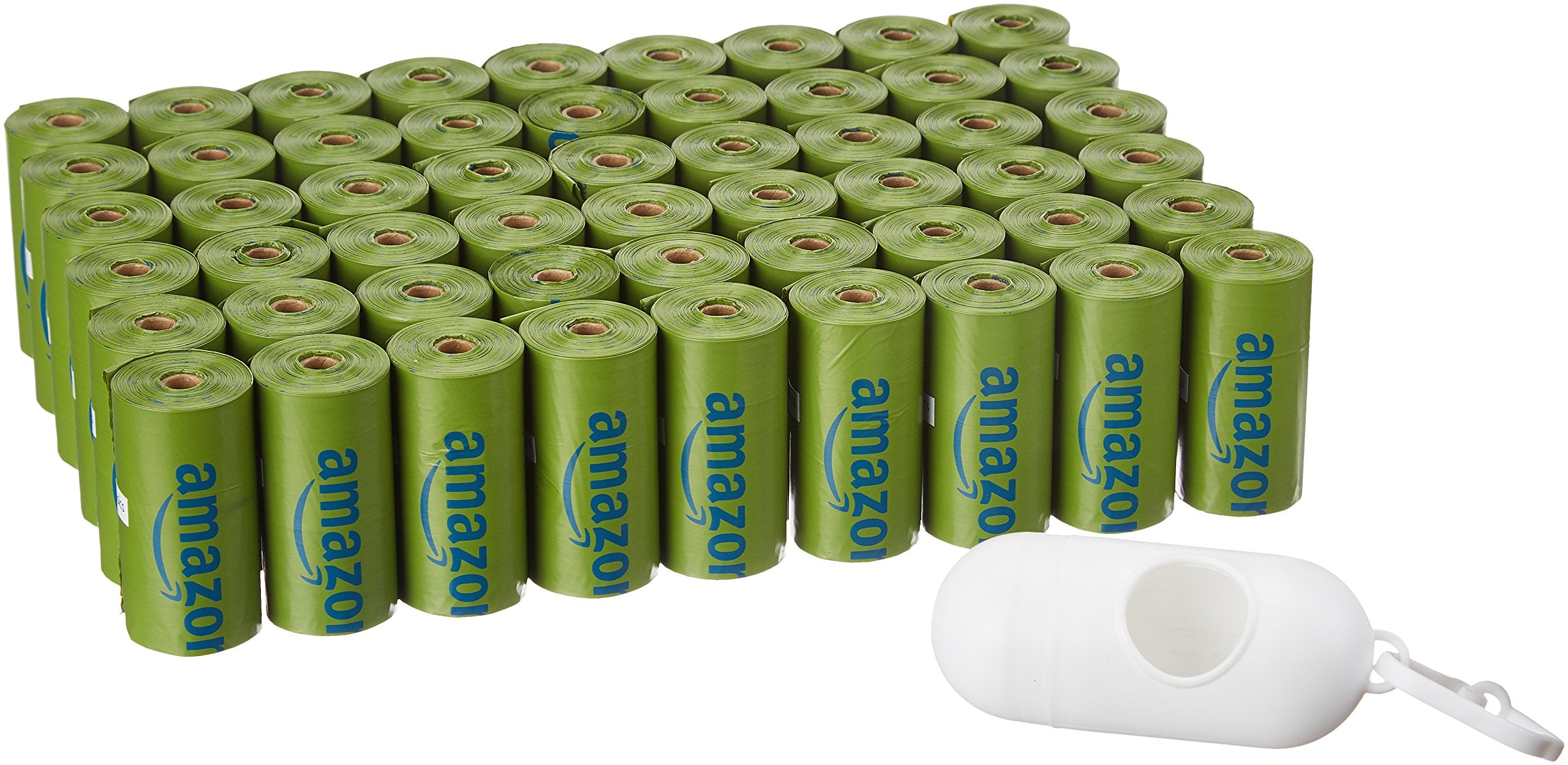 Amazon Basics bolsas para excrementos de perro con dispensador para paseos limpios