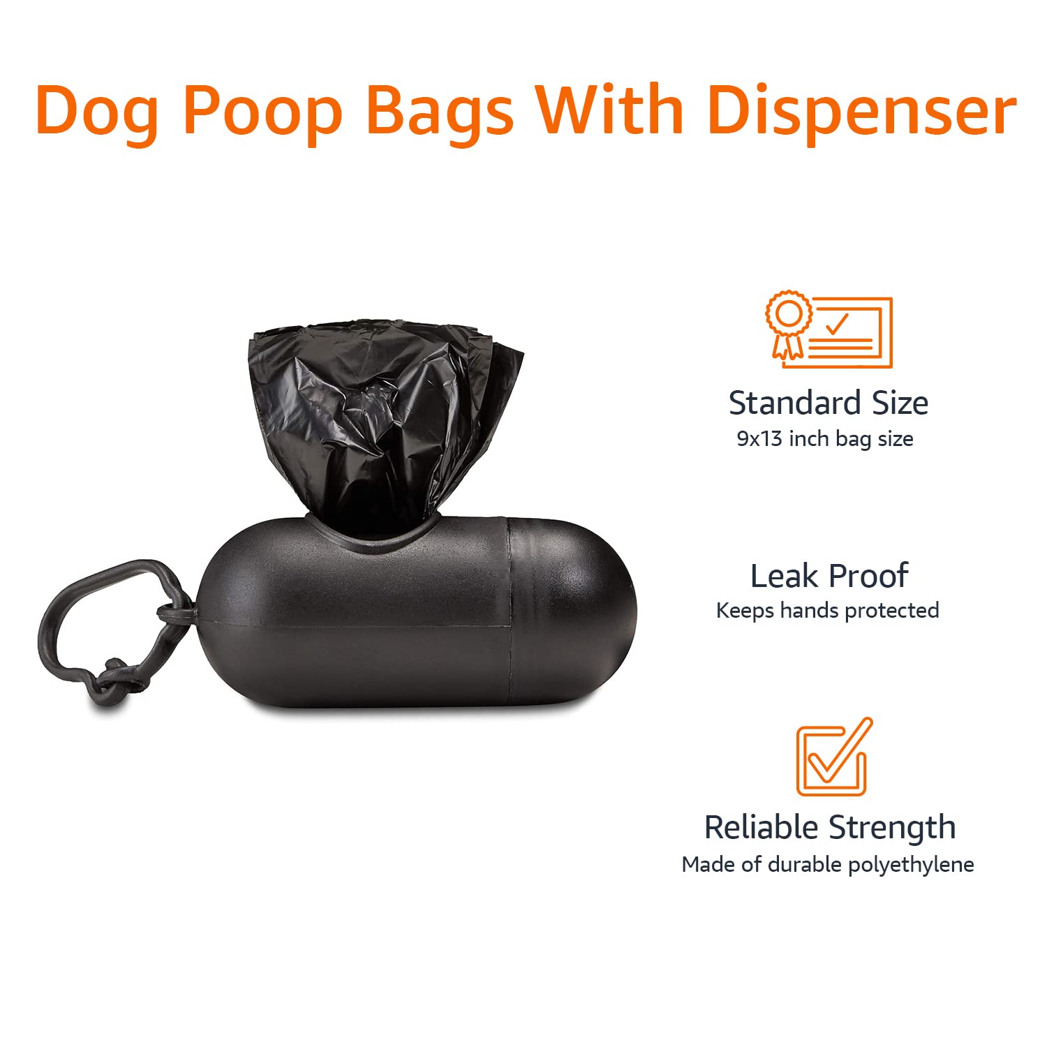 Bolsas sin fragancia de Amazon Basics para paseos neutros.