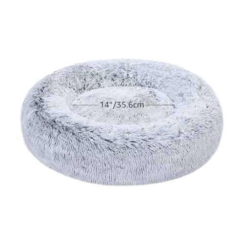 Amazon Basics cama-donut lavable a máquina facilita el cuidado.