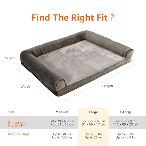 Funda extraíble de la cama para perros con cierre seguro.
