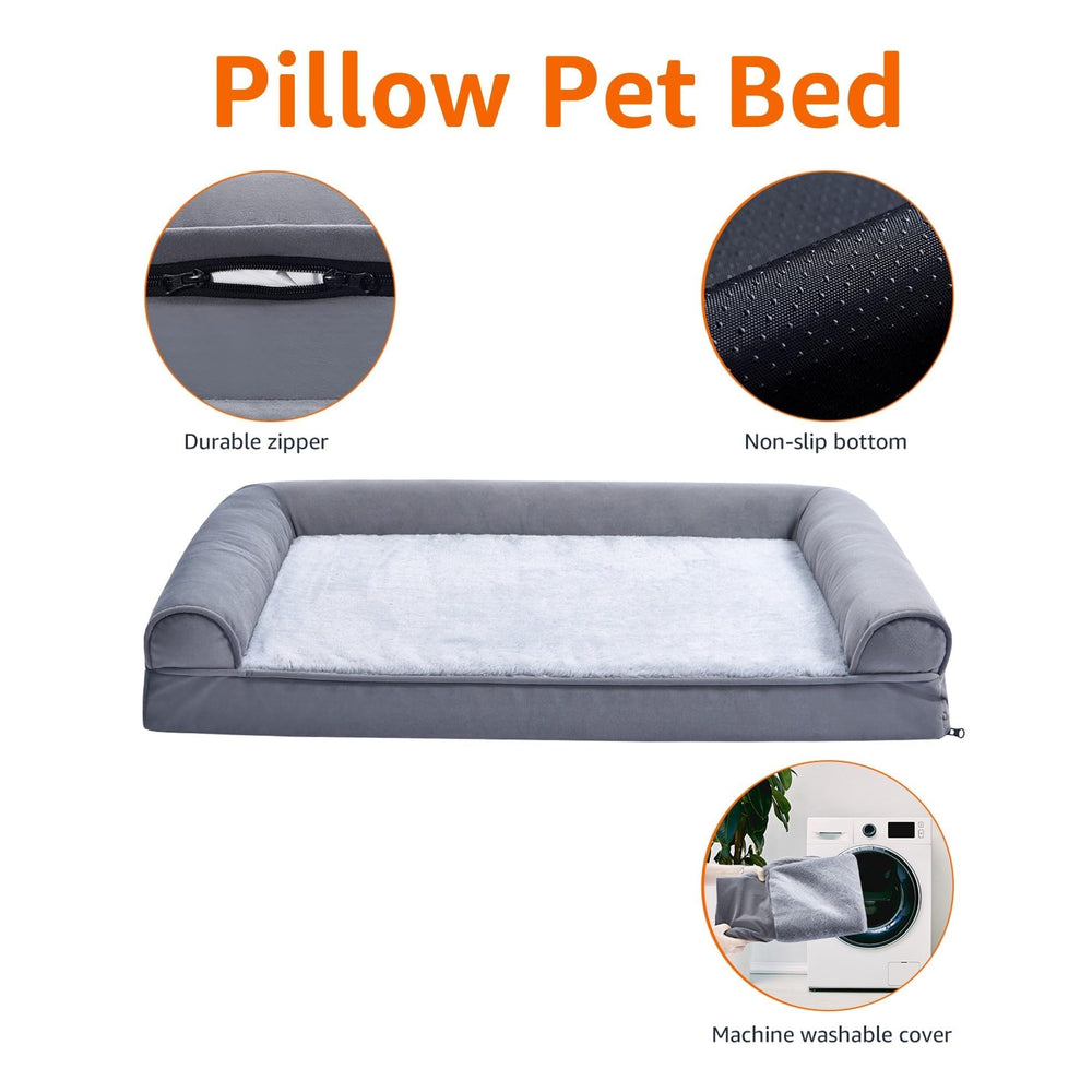 Dimensiones 36x27 pulgadas de Amazon Basics, aptas para perros hasta 55 libras.