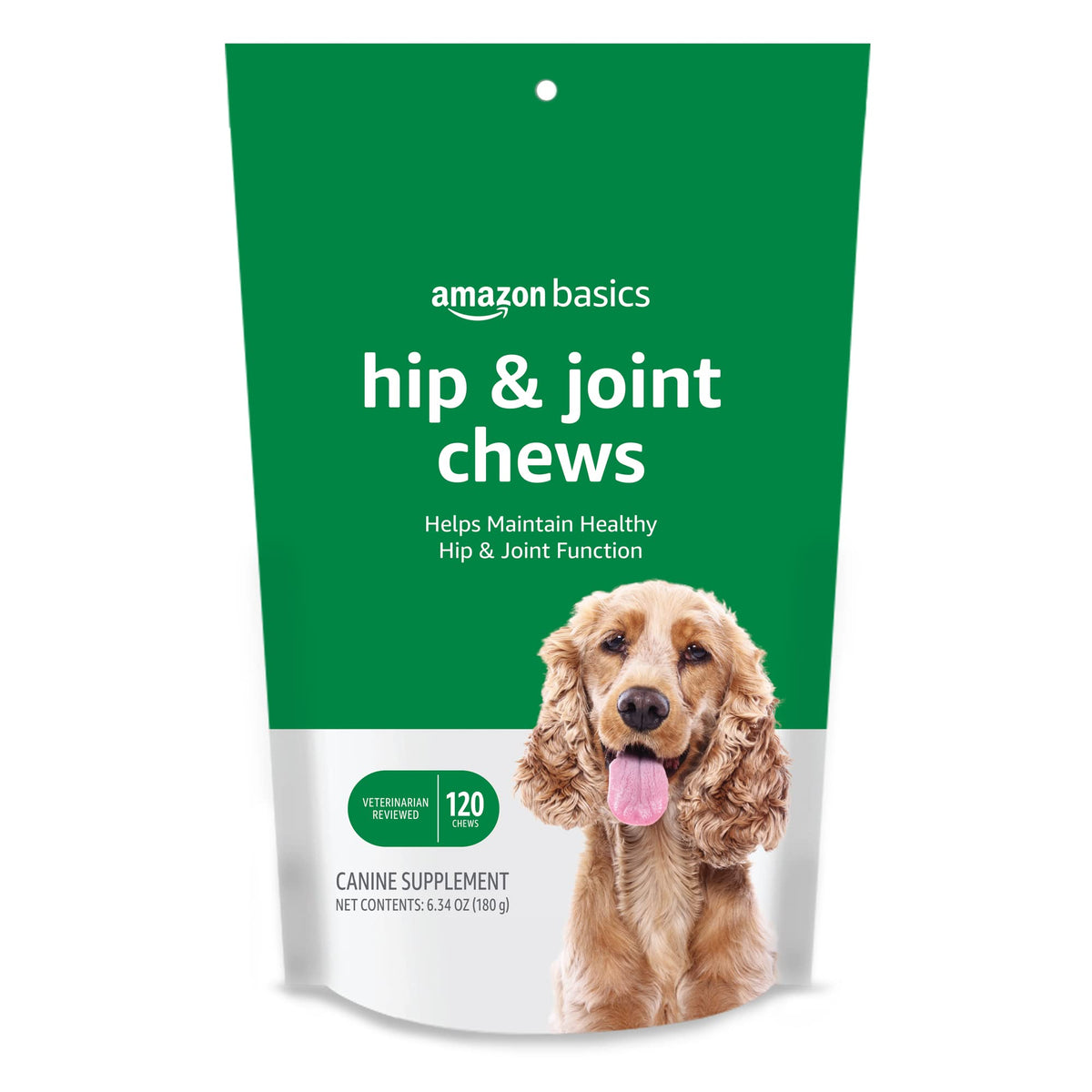 Amazon Basics chien-sachet-friandises-hanches, soutien potentiel des articulations.