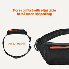 Amazon Basics cinturón ajustable para paseos cómodos y seguros.