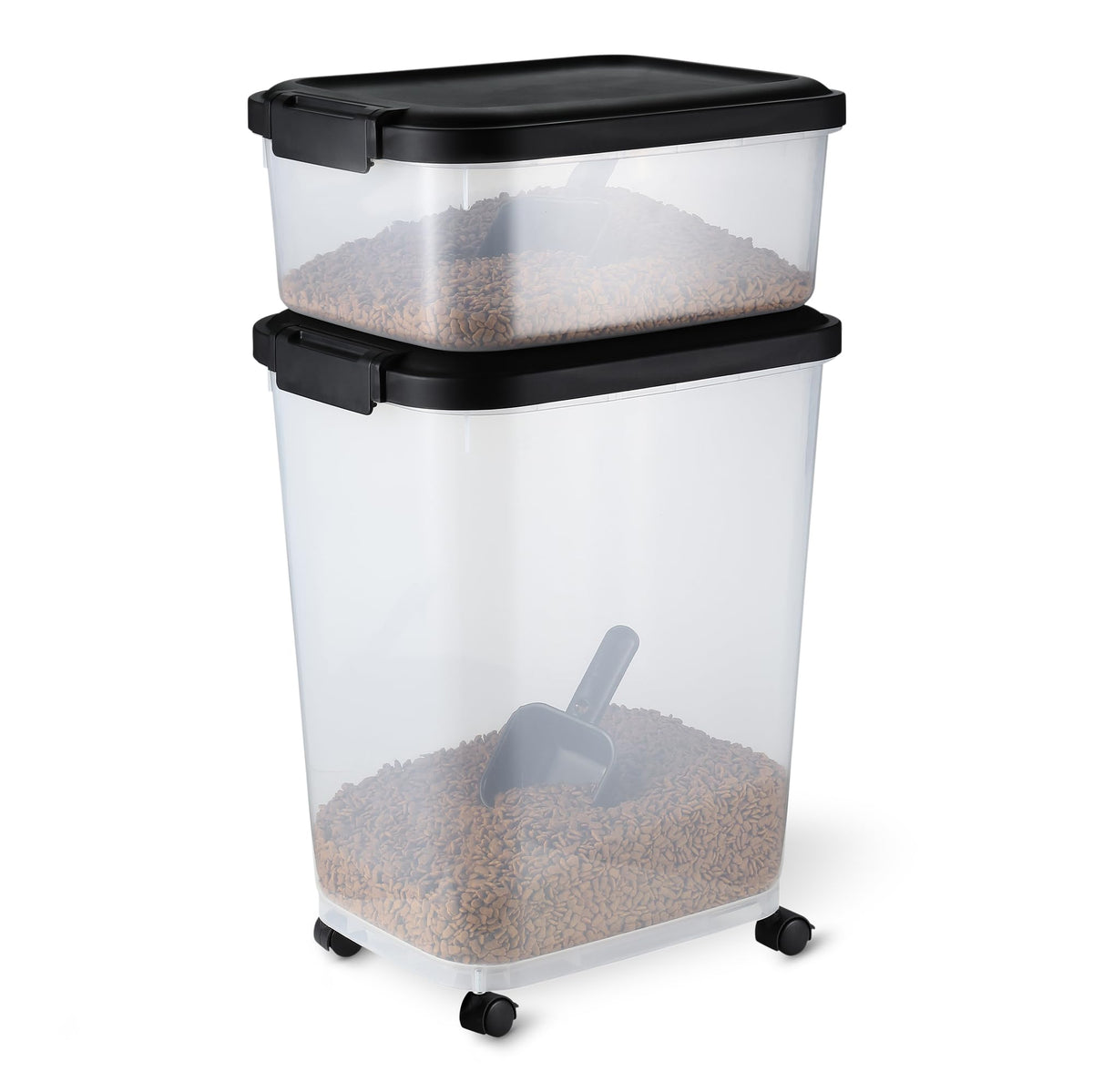 Amazon Basics contenedor alimento mascotas pequeño para mantener croquetas frescas y seguras