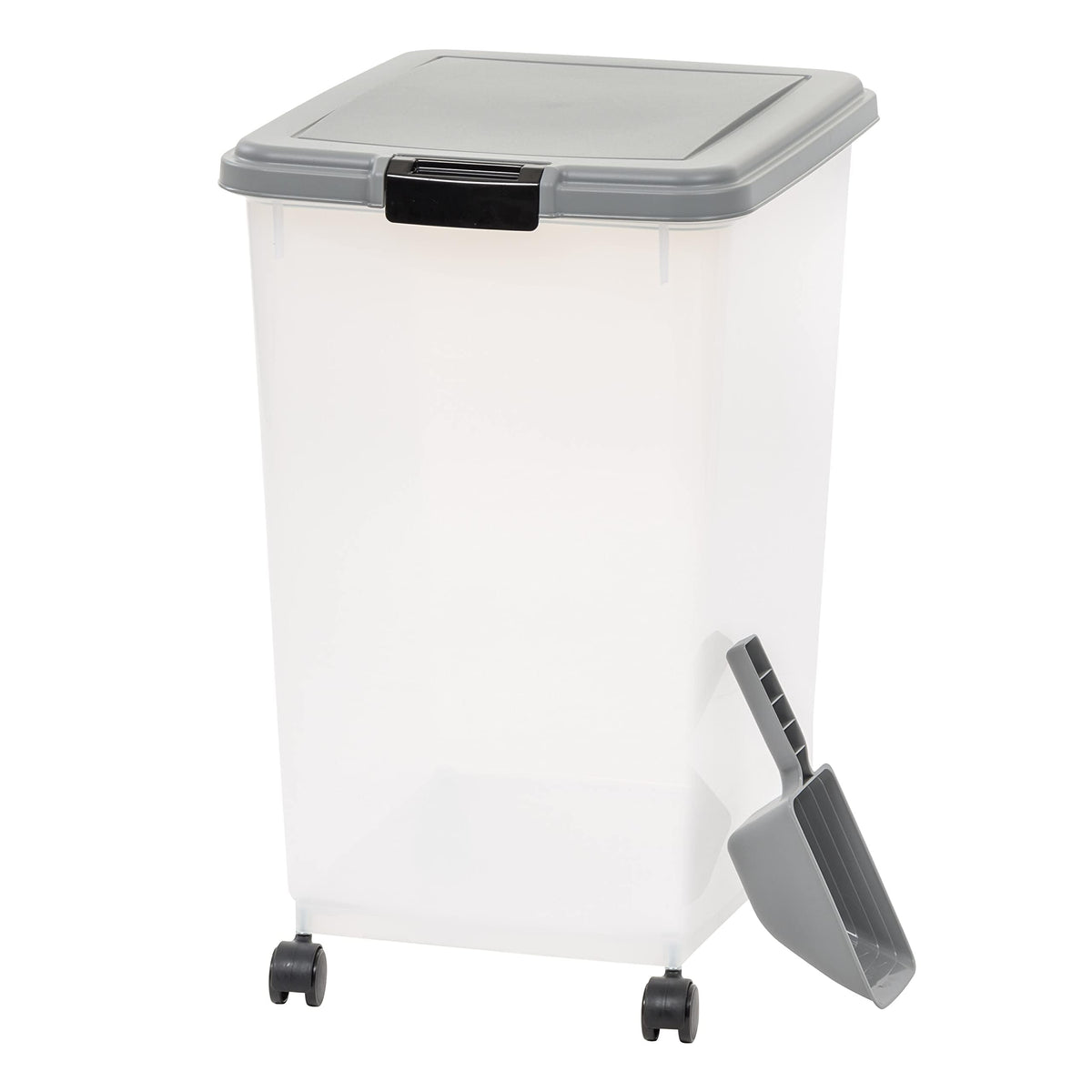 Amazon Basics contenedor-alimentos-mascotas-69qt: mantiene la comida fresca y organizada
