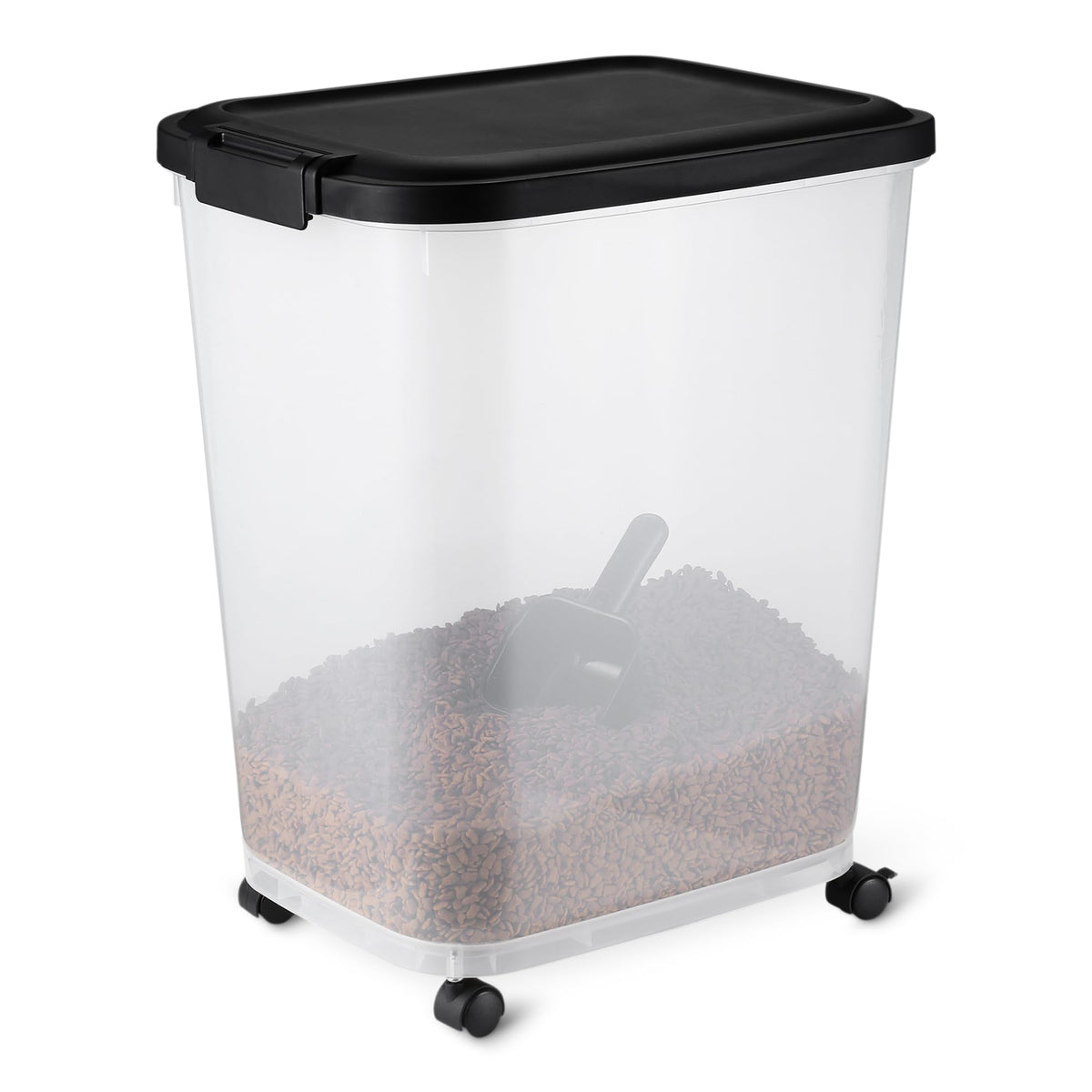 Amazon Basics Contenedor para comida de mascotas, vista frontal, ideal para mantener fresca la comida